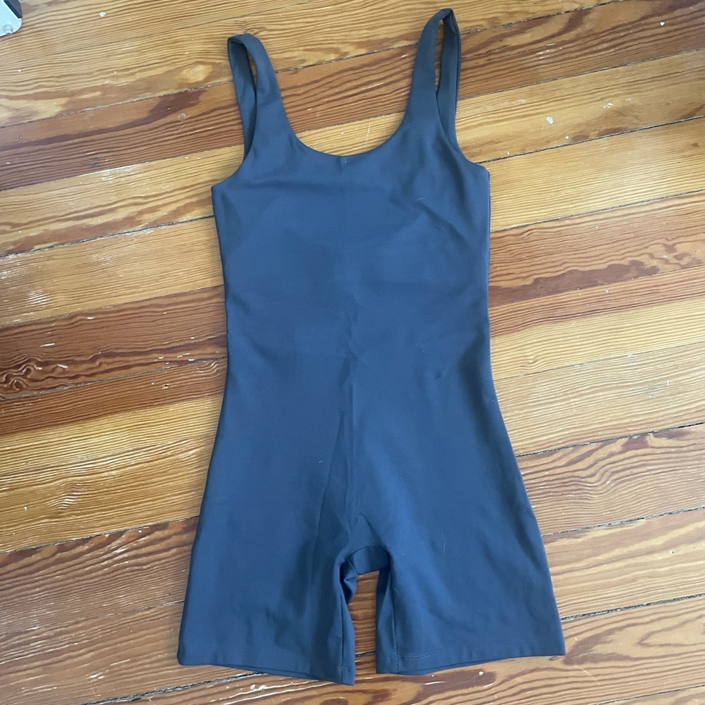 Girlfriend Collective bike unitard dark grey (color no longer available) XS